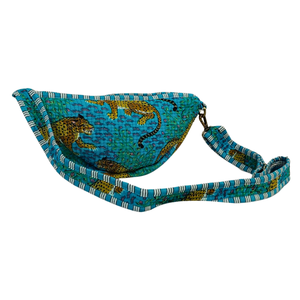 Sac à bandoulière en coton fait à la main durable Block Print Leopard Design Travel Crossbody Bag - Product Image 2