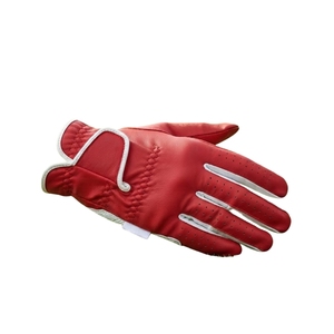 High Quality <b>Maximize</b> Wear Cabretta Leather Golf Gloves Full Finger Soft Grip Breathable Custom Red Men's OEM/ODM Manufacturer - Product Image 1