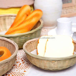 Juego de Cestas Redondas de Mimbre para Almacenamiento de Alimentos, para Organizar Frutas y Pan - Product Image 2