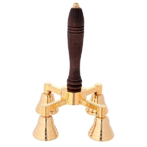 Campana de Mano de Latón de Estilo Tradicional, Decoración Artesanal para Montar en la Pared, Decoración para Iglesia, Hogar y Escuela, Personalizable de Fábrica - Product Image 5
