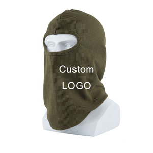 Balaclava unisexe en coton vert olive, style Dobby, masque de ski d'extérieur pour adultes, circonférence de tête 56-58 cm - Product Image 2