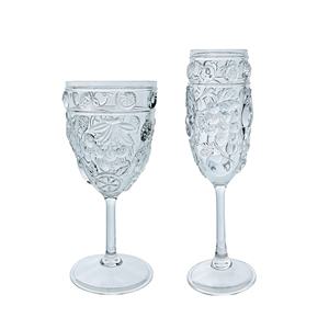 Verres à champagne en plastique transparent au design fruité - Product Image 3