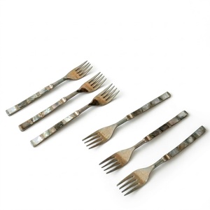 Luxurious Mother Of Pearl <b>Handle</b> Cutlery Set Premium Stainless Steel Forks Elegant Vintage Style Dining Flatware Handcrafted - Product Image 2
