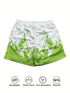 Pantalones Cortos Deportivos de Secado Rápido para Hombre con Bolsillos, Cintura Elástica, Color Sólido, Ropa Deportiva para Correr, Ligeros y Cortos - Product Image 2