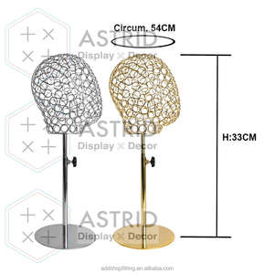 Durable Metal Steel Head Model Cap Rack <b>Hat</b> Display <b>Stand</b> for clothing shop - Product Image 2