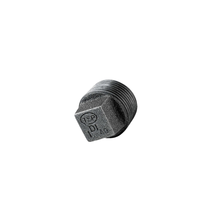 Bouchon de tuyau carré en gros d'usine, raccord de tuyauterie fileté mâle 1/8 1/4 NPT BSPP BSPT lisse