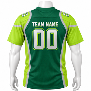 Maillot de football américain entièrement personnalisé, style sublimé, respirant, réversible, haute qualité, pour équipe. - Product Image 6