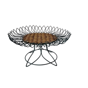 Multipurpose Wire Storage Basket <b>Cake</b> Stand With Base Standing Type For Kitchen Dining Area Tableware Display Decor - Product Image 2