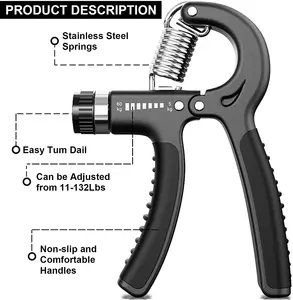 ONESTARSPORTS Oem Hand Grip Strengthener Réglable Résistance Exerciseur Renforcer Grip Hand Squeezer Avant-bras Grip Hand