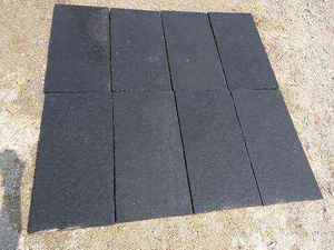 Absolute Black Slate Tiles and Slabs Natural <b>Stone</b> <b>Machine</b> <b>Cut</b> Edges for Patio Flooring Landscaping Hardscape Outdoor Design - Product Image 4
