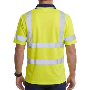 Camisetas Polo de Seguridad de Alta Visibilidad Profesionales con Bandas Reflectantes, Tejido Piqué Transpirable, Camisetas Polo de Trabajo Personalizadas al por Mayor - Product Image 2