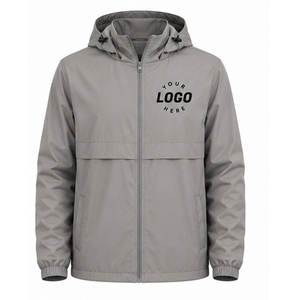 Custom <b>Mens</b> Hooded Windbreaker <b>Jacket</b> Waterproof <b>Lightweight</b> Breathable Outdoor <b>Rain</b> <b>Jacket</b> OEM Logo Winter Outerwear - Product Image 1