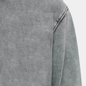 Sudadera con capucha oversize con lavado ácido para hombre, estilo urbano, con logo personalizado, básicas, para venta en línea - Product Image 6