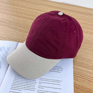 Casquette de baseball rose et blanche de haute qualité, nouvelle collection, vente en gros, logo brodé personnalisé, casquette de papa bicolore à 6 panneaux - Product Image 4