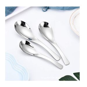 Cuillère à soupe en acier inoxydable, best-seller, de bonne qualité et brillante, pour une table moderne à la maison, aux prix les plus bas - Product Image 4