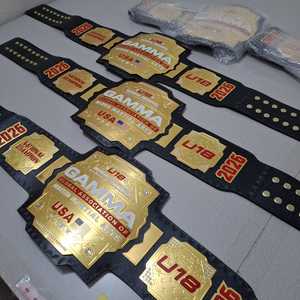 เข็มขัดแชมป์ศิลปะการต่อสู้แบบกำหนดเองสำหรับมวยไทย บราซิลเลียนยิวยิตสู คาราเต้ และคิกบ็อกซิ่ง - ทำจากทองเหลือง ซิงค์ และเหล็ก ความยาว 1.5 เมตร สำหรับทุกเพศ - Product Image 6