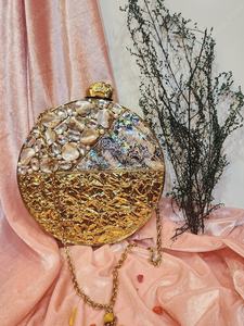 Bolso de mano madre perla de LUXURY CRAFTS Bolso de noche de piedra de moda para mujeres Niñas Bodas Fiestas Precio razonable - Product Image 4