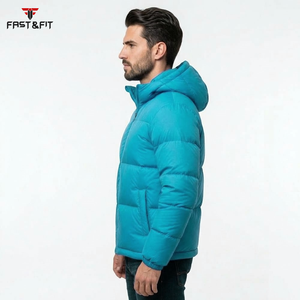 Popular Design <b>Lightweight</b> Canvas Puffer <b>Men</b> <b>Jacket</b> with Stand Collar Custom <b>Waterproof</b> <b>Breathable</b> Windproof Quilted <b>Jacket</b> - Product Image 6