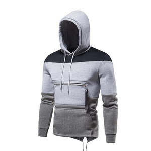 Survêtements décontractés pour hommes gris et noirs, taille XL, en molleton, pour l'hiver, avec pantalon à taille élastique, ensembles de survêtements 2 pièces - Product Image 2