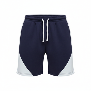 Conjunto de Sudadera con Capucha y Pantalones Cortos para Hombre, Estilo Oversize, Bloques de Color, Manga Larga, de Algodón y Felpa, para Ropa Urbana - Product Image 2