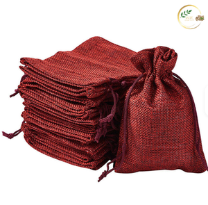 Sac cadeau en jute réutilisable et résistant pour le shopping et l'emballage de cadeaux - Product Image 6