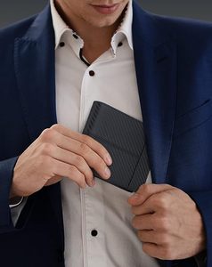 Portefeuilles pour hommes en cuir véritable, durables, élégants, légers, de longueur courte, avec logo personnalisé, fabrication en usine, RFID, pliables, prix de gros - Product Image 6