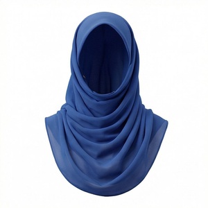 Hiyab de Chifón de Color Sólido para Mujer, Transpirable, para Uso Diario, Pañuelo Islámico - Product Image 1