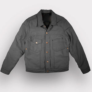 Chaqueta de Trabajo de Invierno Unisex de Lona de Pato Personalizada de Alta Calidad con Cierre de Cremallera, Algodón Desgastado, Cómoda y Duradera, Reversible - Product Image 1