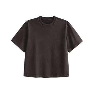 Men's Solid Color Short Sleeve <b>T</b>-<b>Shirt</b> O-Neck Casual Knitted Loose Fit <b>Orange</b> Eco-Friendly Breathable Polyester/Cotton - Product Image 4