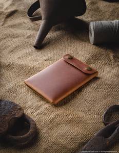 Vintage Leather Stitchless <b>Wallet</b> <b>RFID</b> Blocking Slim Card Holder Minimalist <b>Wallet</b> for Men Gift LSW-0035 - Product Image 5