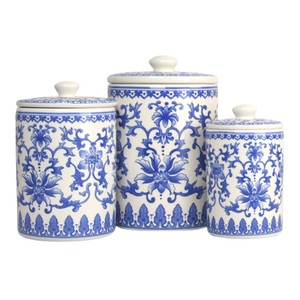 Boîte en métal et verre haute durabilité avec motif feuilles et couvercles – Contenant élégant pour condiments – Meilleur prix - Product Image 3