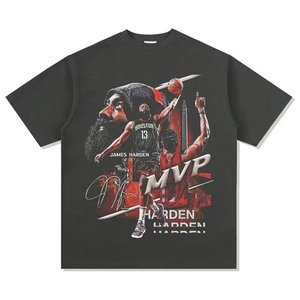 เสื้อยืดโอเวอร์ไซส์พิมพ์ลายกราฟิกแฟชั่นสตรีทแวร์ คอกลม แขนสั้น ผ้าฝ้าย ยูนิเซ็กซ์ สกรีนโลโก้ได้ตามต้องการ - Product Image 5
