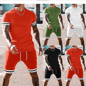Mens Casual <b>Matching</b> Set Manufacturer Cotton Cargo Shorts T Shirt 2 Piece OEM ODM Bulk Supply - Product Image 6