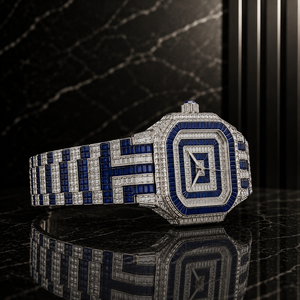 Montre de luxe en acier inoxydable à mouvement automatique, sertie de diamants Moissanite D-VVS, style Hip Hop Bling, très demandée - Product Image 2