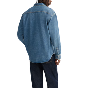 เสื้อเชิ้ตยีนส์ผู้ชายไซส์ใหญ่ ผ้าใส่สบาย มีตัวอย่างฟรี ขายส่ง ปรับแต่งได้ คุณภาพดีที่สุด - Product Image 3