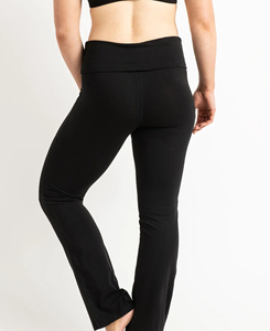2026 Hot Sale Women's High Waist Flared Leg Solid Yoga <b>Leggings</b> <b>With</b> <b>Pockets</b> Four-Way Stretch Full Length Seamless Design 160g - Product Image 2