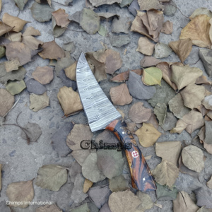 Couteaux de chasse d'extérieur, lame en acier Damas, manche en résine personnalisé, lame à changement rapide de qualité industrielle, garantie de 3 ans - Product Image 6