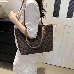 Women's Casual Tote Handbag Genuine Leather Large Capacity Portable Designer Golden Bridge Luxury Brand Two Quilted Polyester - Product Image 6