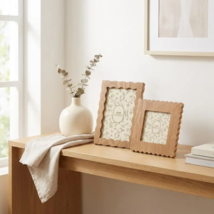 Solid <b>Wood</b> <b>Picture</b> <b>Frame</b> Wooden Photo <b>Frame</b>, Single <b>Frame</b> or Set of 2, Handcrafted <b>Wood</b> Desk Decor, by blossom craft india - Product Image 6