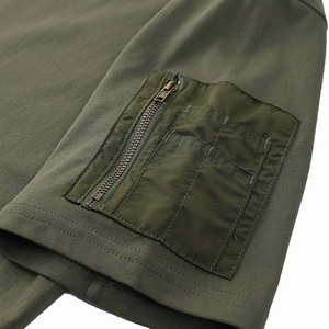 Custom T <b>Shirt</b> Streetwear T <b>Shirt</b> Longline T <b>Shirt</b> with Side Zipper <b>100</b>% Cotton <b>Polyester</b> T <b>Shirt</b> Crew Neck Tee Manufacturer - Product Image 4