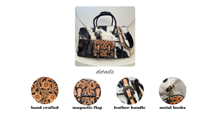 กระเป๋าเดินทางหนังวัวแท้คุณภาพสูง งานแฮนด์เมด สำหรับทุกเพศ พร้อมหูหิ้วหนังวัว ใช้ได้ทั้งแบบถือ สะพายข้าง หรือสะพายไหล่ เหมาะสำหรับการเดินทางค้างคืนหรือวันหยุดสุดสัปดาห์ - Product Image 3