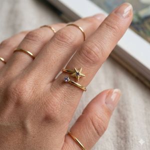 Wedding Wear 925 Sterling Silver Gold Plated Jewelry Blue Sapphire Gemstone Women Wear Classic <b>Couple</b> <b>Ring</b> - Product Image 2