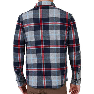 Logotipo y diseño personalizados, ropa al por mayor, fábrica de fabricación de camisas de franela informales, camisas de franela a cuadros al por mayor para hombre, OEM - Product Image 5