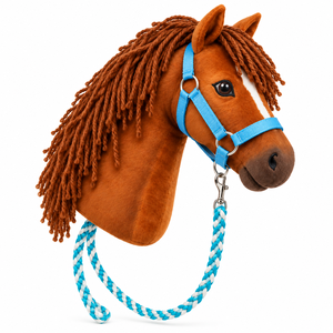 Cordes de guidage pour chevaux de compagnie de qualité supérieure avec poignée confortable, détails décoratifs et conception robuste pour une conduite imaginative. - Product Image 1
