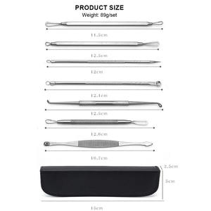 Nuevo Kit de Herramientas para Eliminar Puntos Negros y Acné, Extractor de Comedones de Acero Inoxidable, Juego de Extractores de Espinillas - Product Image 2