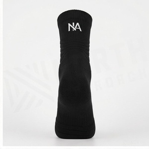 Black Ankle <b>Socks</b> Breathable Knitted <b>Polyester</b> Spandex Running <b>Socks</b> for Adults Summer Season - Product Image 2