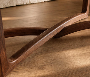 Table basse de luxe nordique en bois de manguier massif, faite à la main, moderne, écologique, durable, pour salon, meuble portable pour la maison - Product Image 5