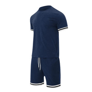 Conjunto de Camiseta y Pantalones Cortos de Verano para Hombre, Manga Corta, con Logotipo Personalizado, Transpirable, de Secado Rápido, Informal - Product Image 1