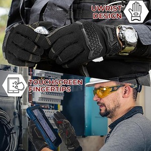 Guantes de Seguridad de Piel de Cabra CAPTAIN INDUSTRY, Unisex, Impermeables, Anti-UV, Antideslizantes, de Dedo Completo, para Uso en Exteriores - Product Image 3
