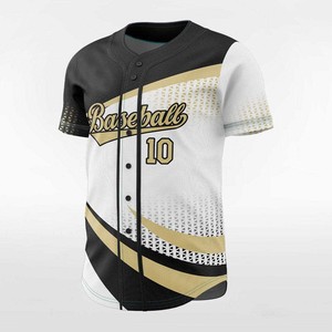 Camiseta de Béisbol Sublimada Ligera y Transpirable, Diseño Personalizado a Todo Color, Cierre de Botones, Top Deportivo para Hombre y Jóvenes - Product Image 4